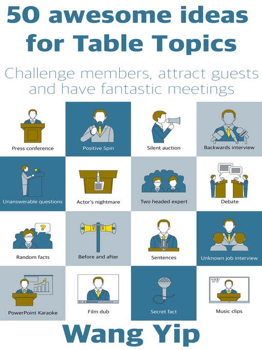 Cover image for 50 awesome ideas for table topics